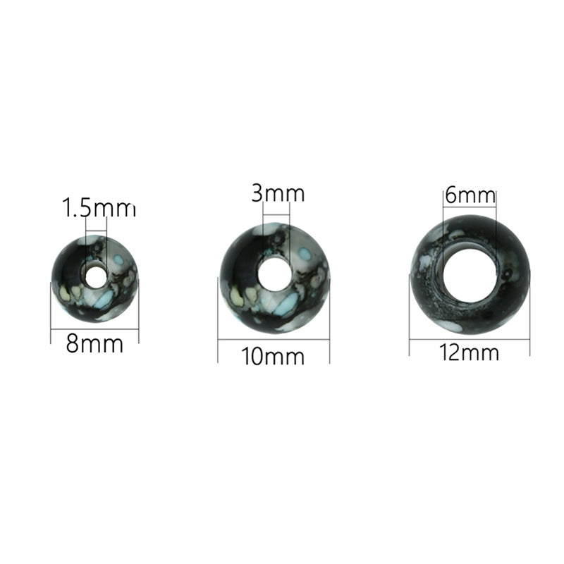Wholesale 20PCS Flower Circle Imitation Pearl Acrylic Beads